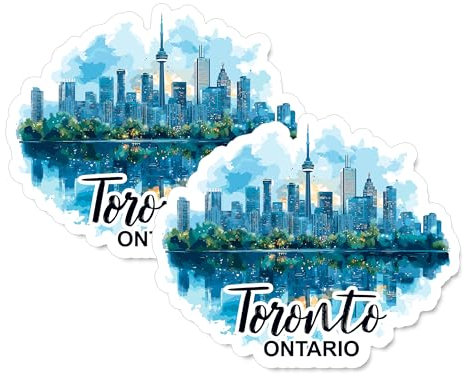 Toronto Ontario Kanada Magnet 10,2 cm, 2 Stück, Vinyl für Souvenir, Geschenk, Kühlschrank, Geschirrspüler, ID44999