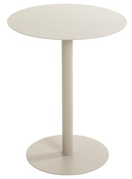 HAKU Möbel Beistelltisch, grau (Kaschmirgrau), Metall - Maße: H 50 x Ø 40 cm, Style: Modern