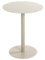 HAKU Möbel Beistelltisch, grau (Kaschmirgrau), Metall - Maße: H 50 x Ø 40 cm, Style: Modern
