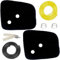 ZAMDOE 523013401 Filtro Aria per Husqvarna 122 HD45 122HD60 322HD60 CHT220 CHT220L per Jonsered HT2223T HT2218 Tagliasiepi Ricambio per McCulloch Superlite 4528 con Filtro Carburante Linea Carburante