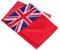 TOYANDONA Bandera Del Bandera Pirata Pequeña Bandera Pirata Para Decoraciones De Banderas Internacionales Indicador De Señal Náutica Banderas Marinas Poliéster Rojo