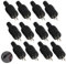 12 Pièces Fiches Haut-Parleur DIN 2 Broches avec Bornes à Vis, Connecteurs Audio Sans Soudure pour Câble Enceinte HiFi, Fiche Haut-Parleur Mâle DIN Facile à Installer pour Auto-Assemblage