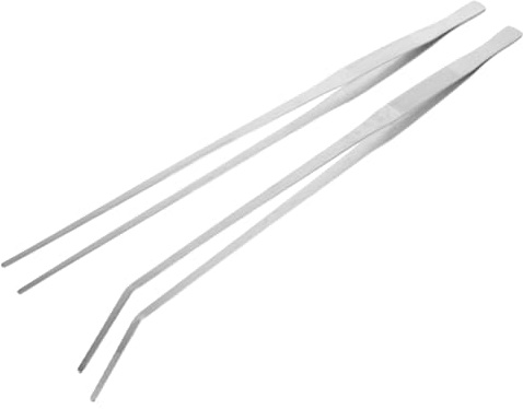 UPKOCH 2stücke Fütterungspinzette Für Reptilien Gebogene Und Gerade Pinzette Lange Greifzange Für Aquarien Und Terrarienzubehör Robuste Futterzange Für Fütterungsaufgaben