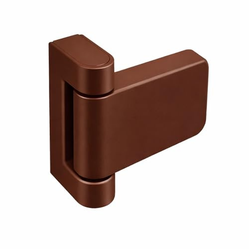 UAP 3D Adjustable T Flag Axis Door Hinges - High Security for All External uPVC Doors - Universal, Non-Handed Design for Optimal Functionality and Versatile Installation (20mm Rebate, Brown)