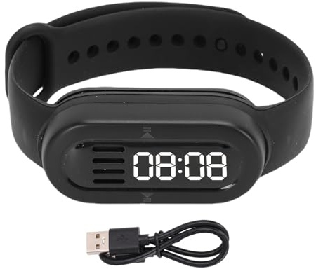 Sxhlseller Smart Bracelet, Wearable Activity & Fitness Smartwatch with Bluetooth Speaker & MP3 Player, Smart Wristband for Outdoor Sports Running Climbing Cycling Sleeping (Black)