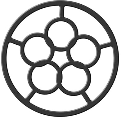 Junohawk Cast Iron Wok Support Ring Stovetop Stand, Non-slip Stovetop Stand for Gas Stoves, Universal Ring Reducer for Moka Pots, Small Saucepan, Camping Cookware