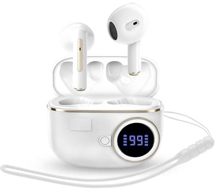 Energy Sistem Charge View - Auriculares True Wireless con Display indicador de Nivel de Carga de batería, 20h de autonomía y Drivers potentes.