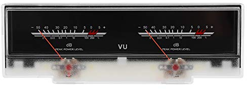 VU-Meter, Dual-Header, DB-Verstärkerpegel, Audio-Messgerät, hohe Genauigkeit, Zeigertyp, Zifferblatt, einfache Installation für Heimwerker, Aufnahmestudio, Heim-Audio, Auto-Audio,