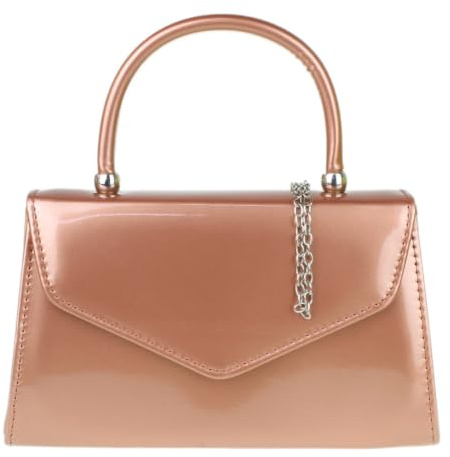 Girly Handbags Patent Clutch Bag Handbag Small Hard Case Ladies