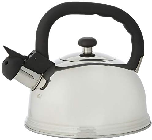 KitchenCraft Le'Xpress Induction-Safe Whistling Stovetop Kettle, 1.6 litres (2.75 Pints) - Stainless Steel