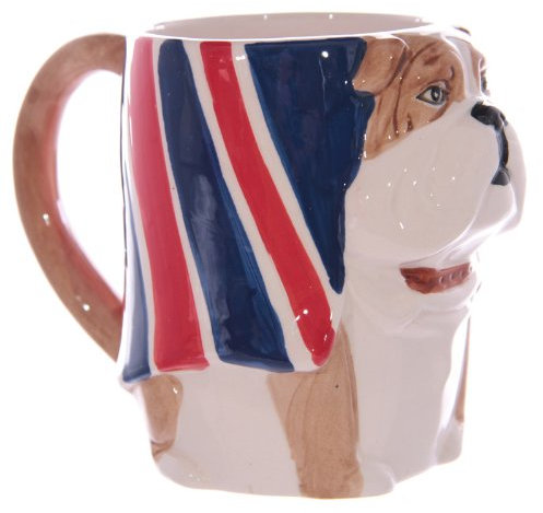 Tasse Englische Bulldogge Union Jack