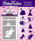Set di Stencil Fiabe per Tatuaggi Non Permanenti per body art & tatuaggi glitter
