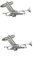 English Pewter Company Manschettenknöpfe Trompete Zinn - Herren, Erwachsene, formell - Cufflinks, Silber