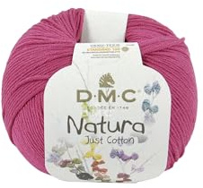 DMC Natura Yarn, 100% Cotton, Crimson (N61), 50g