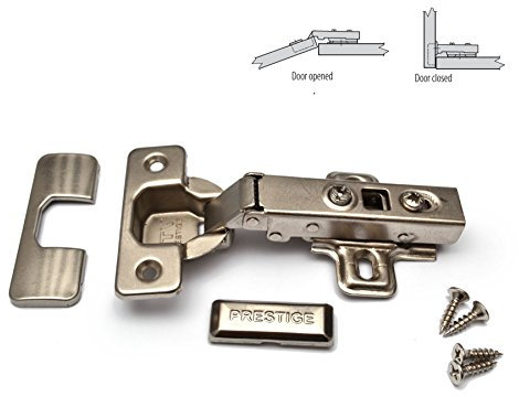10 x Prestige Soft Close 35mm Kitchen Cabinet Door Hinge Plate & Screws