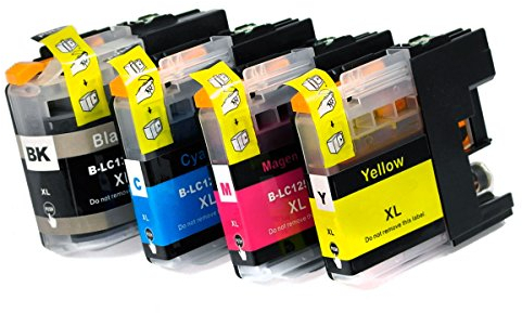 OBV 4X kompatible Tintenpatrone als Ersatz für Brother LC-123BK/C/M/Y für Brother DCP-J132W DCP-J152W DCP-J172W MFC-J4710DW MFC-J6920DW MFC-J875DW u.a.