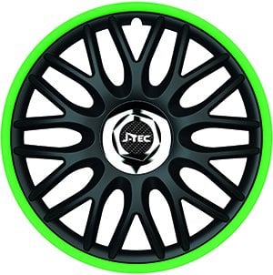 ZentimeX Z778331 Radkappen Radzierblenden universal 13 Zoll Green R