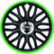 ZentimeX Z778331 Radkappen Radzierblenden universal 13 Zoll Green R
