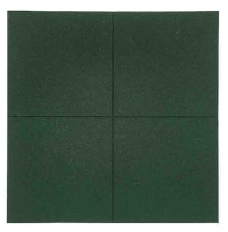 JARDIN202 - Loseta de Caucho Verde | Especial para Gimnasios | Suelos Infantiles | Fitness | Antivibracion- 40 mm 1x1m