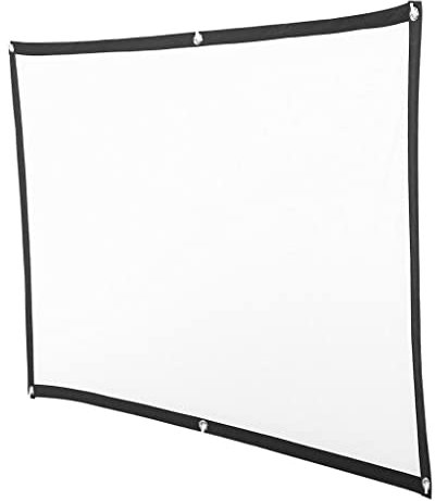 Sharplace Ecran de Portatif Doux Toile pour HD Video Projecteur, Blanc 72 Pouces