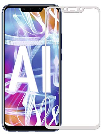 Todotumovil Protector de Pantalla Huawei Mate 20 Lite Blanco Completo 3D Cristal Templado Vidrio Curvo para movil