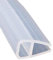 Mintice Tira de Sellado de la Puerta del Baño Sello de Espacio de Ventana de Mampara de Ducha Curvo Plano Caucho Vaso Fondo Clima 10mm 78 Pulgadas Forma de U
