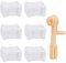Floss Bobbins 120 Stück Plastik Stickgarn Spulen Weiß Stickgarn Garnspulen mit 1 Floss Winder für Garn Aufbewahrung