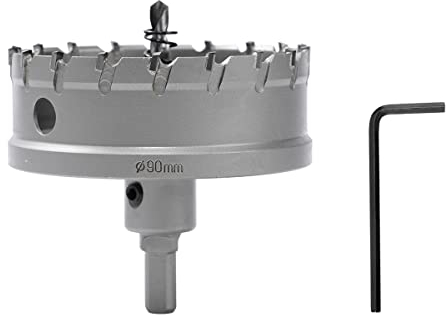 Dribotway Bi-Metall Lochsäge 90mm Hartmetall Heavy Duty Industrial Grade Edelstahl Lochschneider für Mental Wood Edelstahl Kunststoff Kupfer