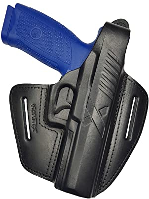VlaMiTex B20 OWB Gürtel Leder Holster für CZ P10F P-10F P10 F