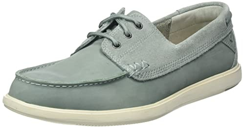 Clarks Men's Bratton Boat, Aqua Nubuck, 42 EU