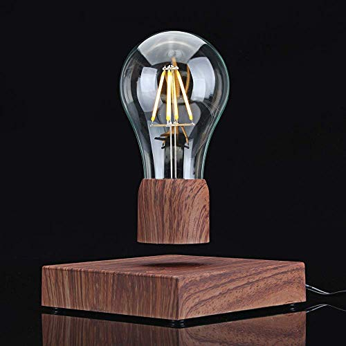Magnetische schwebende Glühbirne Lampe, schwebende LED-Birne Schreibtischlampe rotierende Levitation drahtlose Glühbirne Nachtlichter für Haus Büro Dekor, Tech Gadgets Spielzeug, Geburtstagsgeschenk