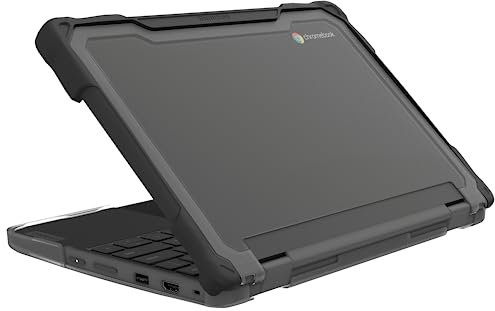 Gumdrop SlimTech Laptop Case Fits Lenovo 300e | 300w Yoga Gen 4 (2in1) Rugged Drop Tested Shockproof Lightweight Reliable Device Protection for Kids K-12 Students School Office or Business Use - Black