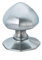 EUROART Oct Centre Door Knob in Satin Nickel Finish -63mm
