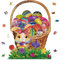 GLOBLELAND 200Pcs Easter Egg Wooden Jigsaw Puzzles for Adults Colorful Egg Basket Wooden Puzzles for Children Birthday Easter Day Gift 36x27.5cm/14.2x10.8inch