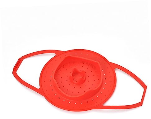 ABOOFAN Vaporera Para Microondas Silicona De Alimenticio Resistente Lavavajillas Roja