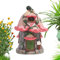 Feengarten-Sets für draußen, Feenhaus aus Kunstharz - Skurriles Ornament Wasserfest,Harz-Miniatur-Feenhaus, Feengarten-Zubehör im Freien, Outdoor- -Figuren, Dekorationen für Terrasse