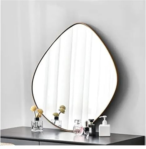 HYSTERIA Spiegel mit mattschwarzem Rahmen Compatible with Wohnzimmer, Schlafzimmer, Badezimmer, Eingangsbereich, 80 x 81 cm, Spiegel groß