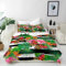 ANHOPE Tropisch Schmetterling Blume Bettwäsche Set 3 Teilig Bettbezug 135x200 cm & Kissenbezug 80x80 cm Microfaser Bettbezüge mit Reißverschluss Weich Ganzjahres Bettdeckenbezug Set
