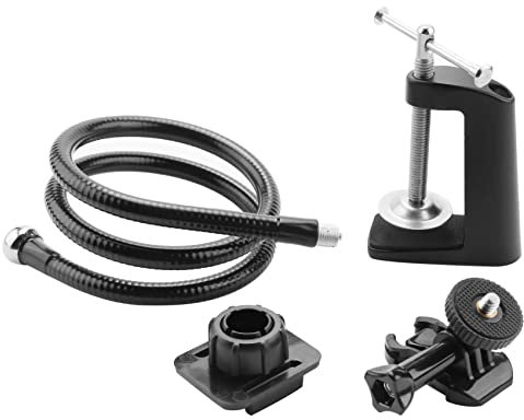 FYOBOT Support de CaméRa avec Pince à Mâchoire de Bureau AméLioréE Support Col de Cygne Flexible pour Webcam 4K C925E C922X C922