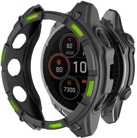 ISABAKE Funda para Fenix 8 51mm AMOLED, Funda Protectora de TPU para Fenix 8 AMOLED 51mm Smartwatch