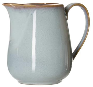 Ritzenhoff & Breker Portofino Krug 1,2 Liter, Servierkrug mit Reaktivglasur, Serviergeschirr im mediterranen Stil, Steinzeug, Blaugrau