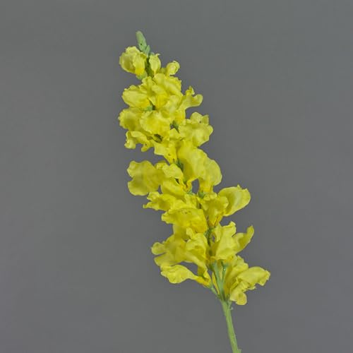 artplants.de Künstliche Blume Löwenmäulchen FOLET, gelb, 100cm - Kunstblume