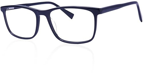 Cvantus Premium Lesebrille | Verschreibungsbrillen-Qualität - Hergestellt von Optikern | Blaulicht- und UV-Blocker, Antireflex, Antistatisch | Schwarz Quadratische Lesebrille Herren & Damen +2.50
