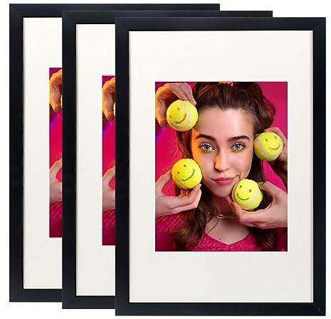 Beutrain 2er Set 40x60cm Bilderrahmen, MDF-Rahmen,Rahmen aus holz,Frame 40x60cm,Wand Bilderrahmen Moderner Fotorahmen,Perfekt zum Verschenken,Schwarz