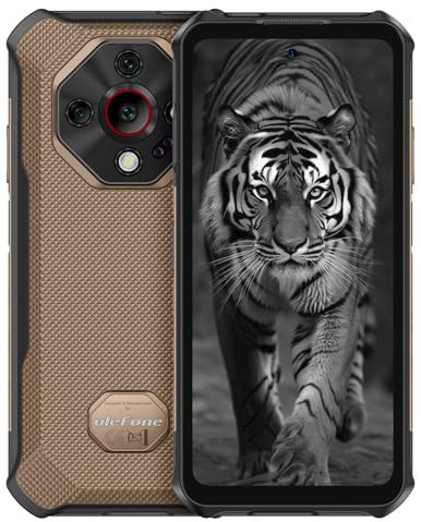 Ulefone Armor X16 Cellulari Android 15, 12GB+128GB/SD-2TB 10360mAh, 48MP+16MP+20MP Visione Notturna con 133LUM Torcia abbagliante Rugged Smartphone 6.56, 3-Slots/Face ID/Fingerprint/GPS/OTG/NFC Ambra