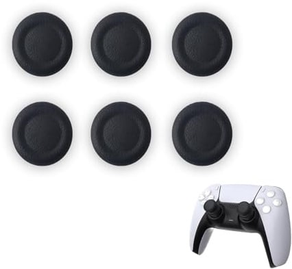 6 Stück Joystick Kappen für PS5 Controller Stick Aufsätze PS5 Controller Joystick Caps ps5 Controller Sticks,TPE Ersatzkappen für PlayStation5 Grip,rutschfeste Stick Aufsätze für PS4/PS3 Stick Caps