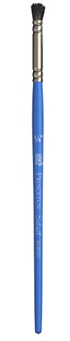 Princeton Série 3750 Select Pinceau pour peinture acrylique, huile, aquarelle Différents matériaux, transparent, Deerfoot 1/4 Inch