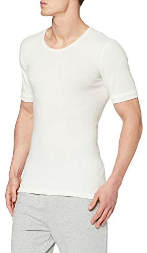 Susa Herren Thermounterwäsche - Oberteile Angora Unterhemd s8050090, Einfarbig, Gr. XX-Large, weiß (wollweiß s115)
