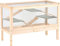 Silvio Design Nagervoliere Joe, Natur, ca. 100x50x70 cm - Nagervoliere für Kaninchen - Indoor/Outdoor - inkl. drei Plattformen - viel Platz - aus stabilem Holz