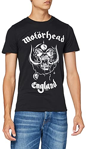 Rock Off Herren Motorhead England T-Shirt, Schwarz, XL